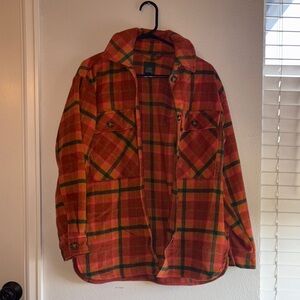 Wild Fable Pink and Orange Plaid Shirt